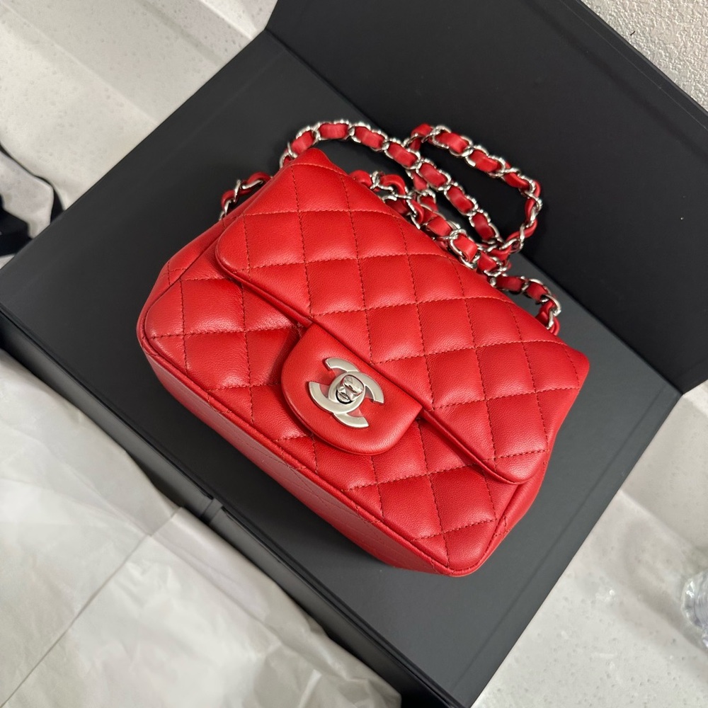 Chanel Classic Red Mini Bag